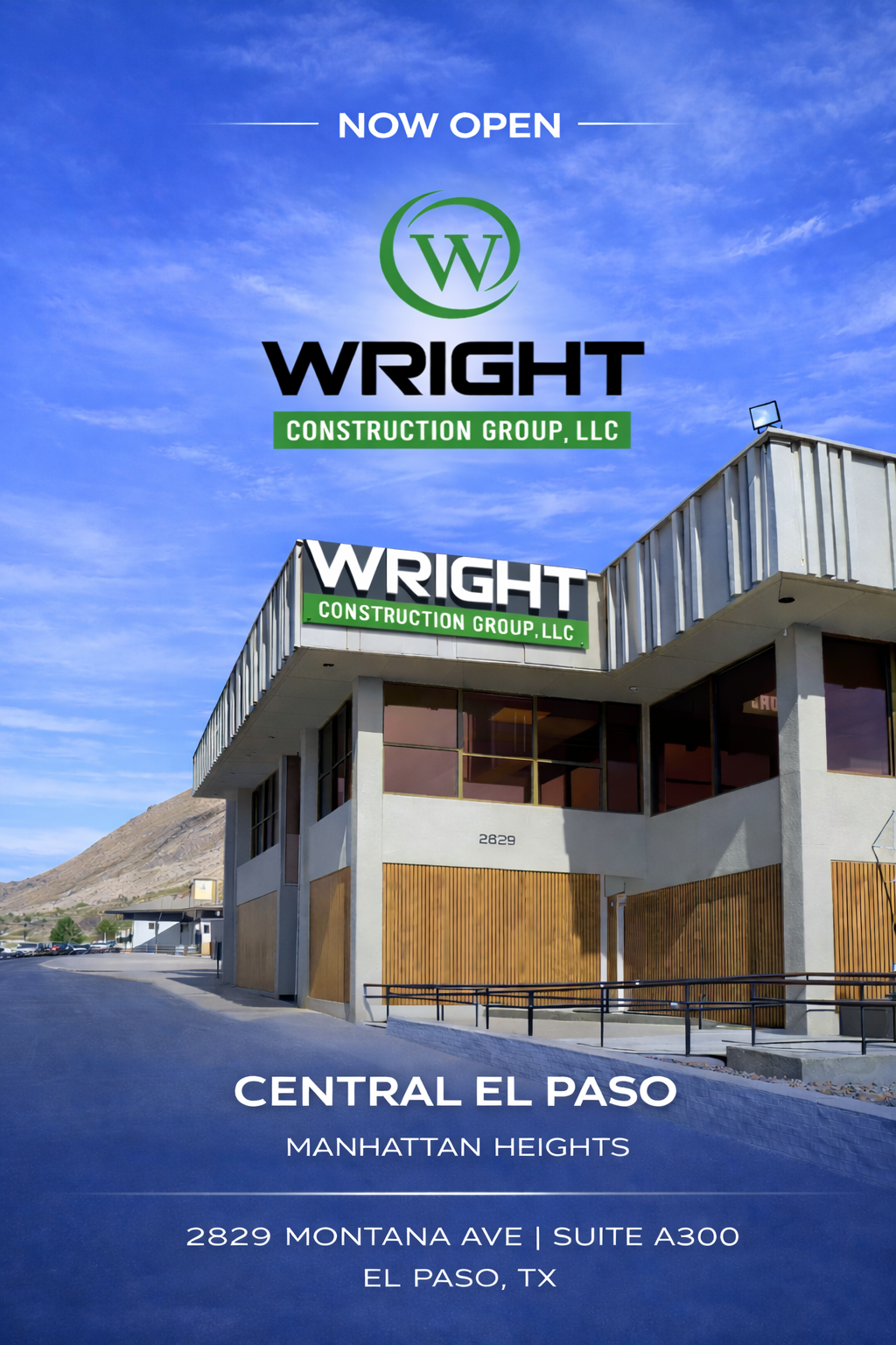 Welcome Wright Construction Group to Manhattan Heights