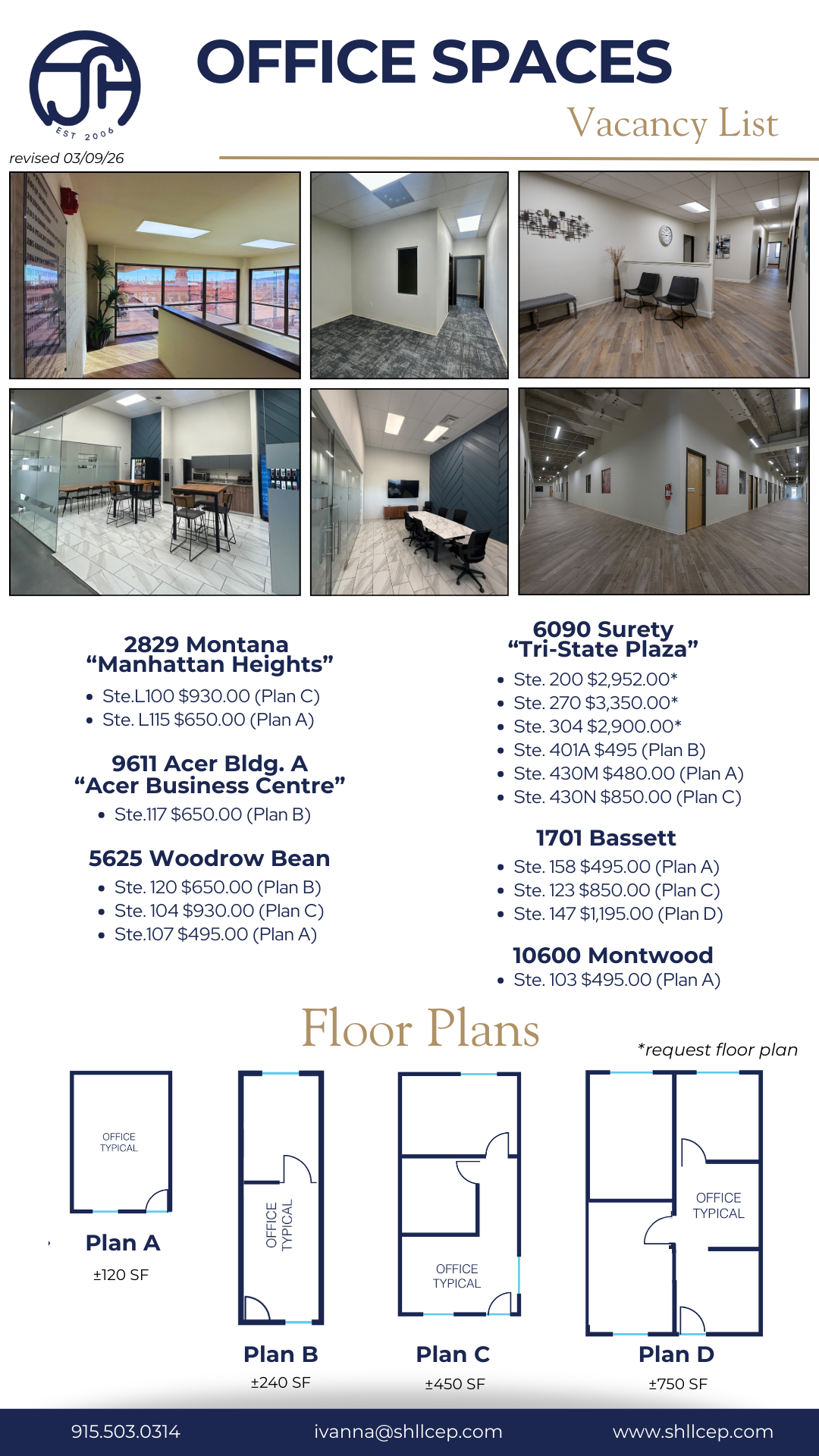 View our Current Office Vacancy List!