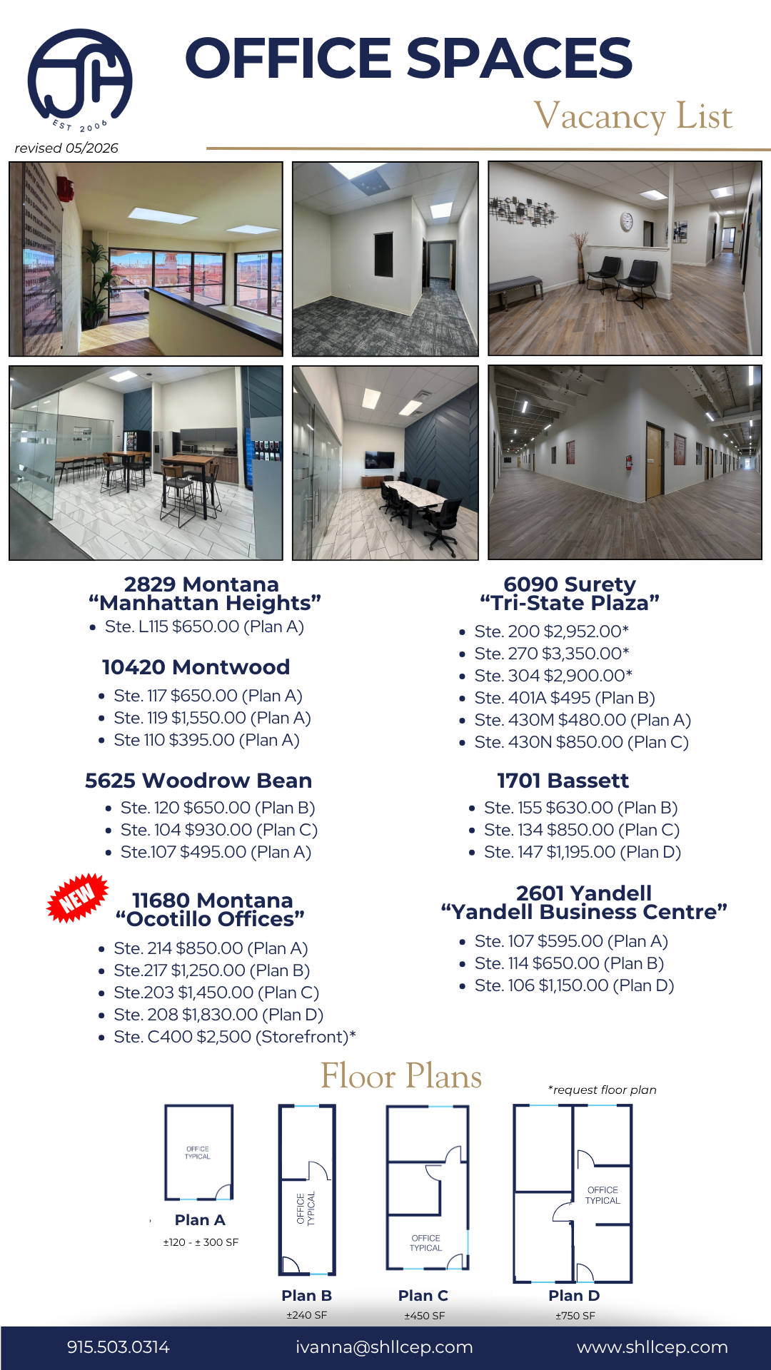 View our Current Office Vacancy List!