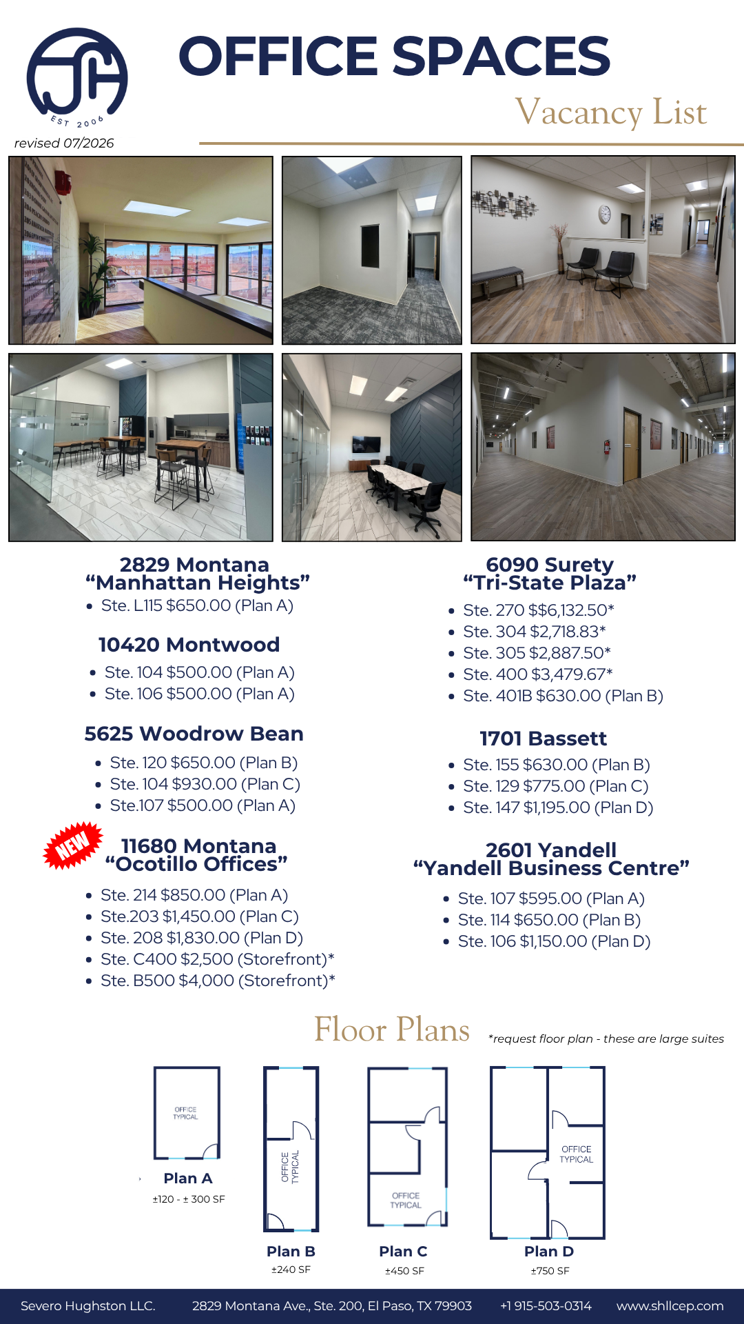View our Current Office Vacancy List!