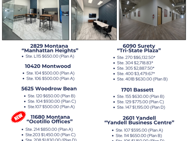 View our Current Office Vacancy List!